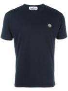 Stone Island Chest Patch T-shirt, Men's, Size: Small, Blue, Cotton