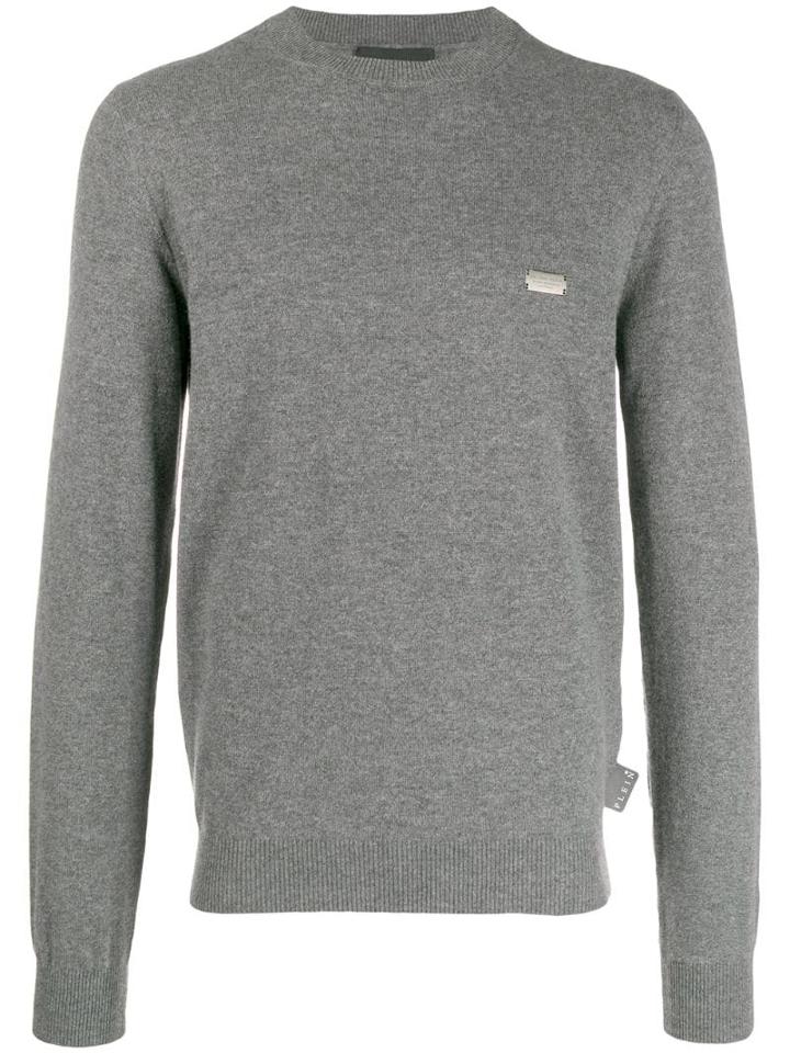 Philipp Plein Statement Jumper - Grey