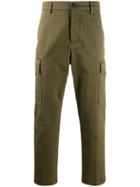 Fortela Cropped Cargo Trousers - Green