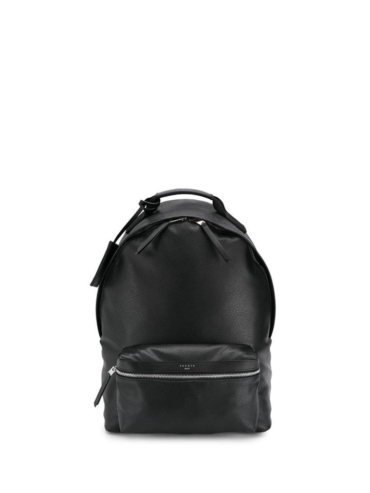 Sandro Paris Coated Fabric Backpack - Black
