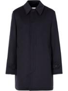 Burberry Knitted Card Coat - Blue