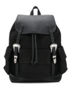 Nona9on Western Buckled Backpack - Black