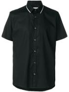 Les Hommes Urban Zip Trim Shirt - Black