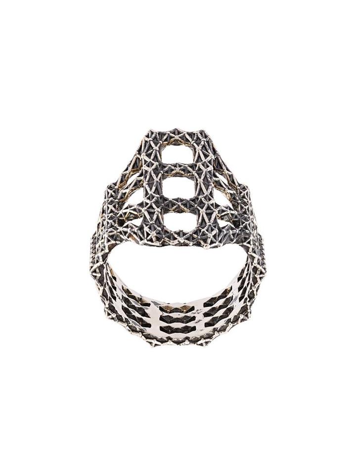 John Brevard 'singularity Molecule' Long Ring, Women's, Size: 7, Metallic