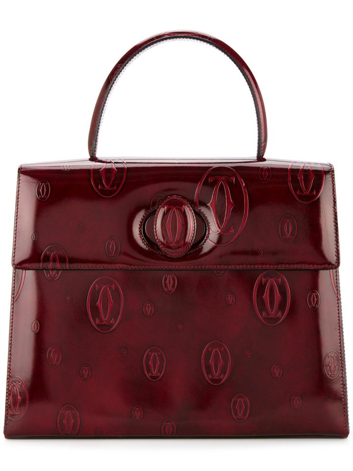 Cartier Vintage Happy Birthday Tote - Red