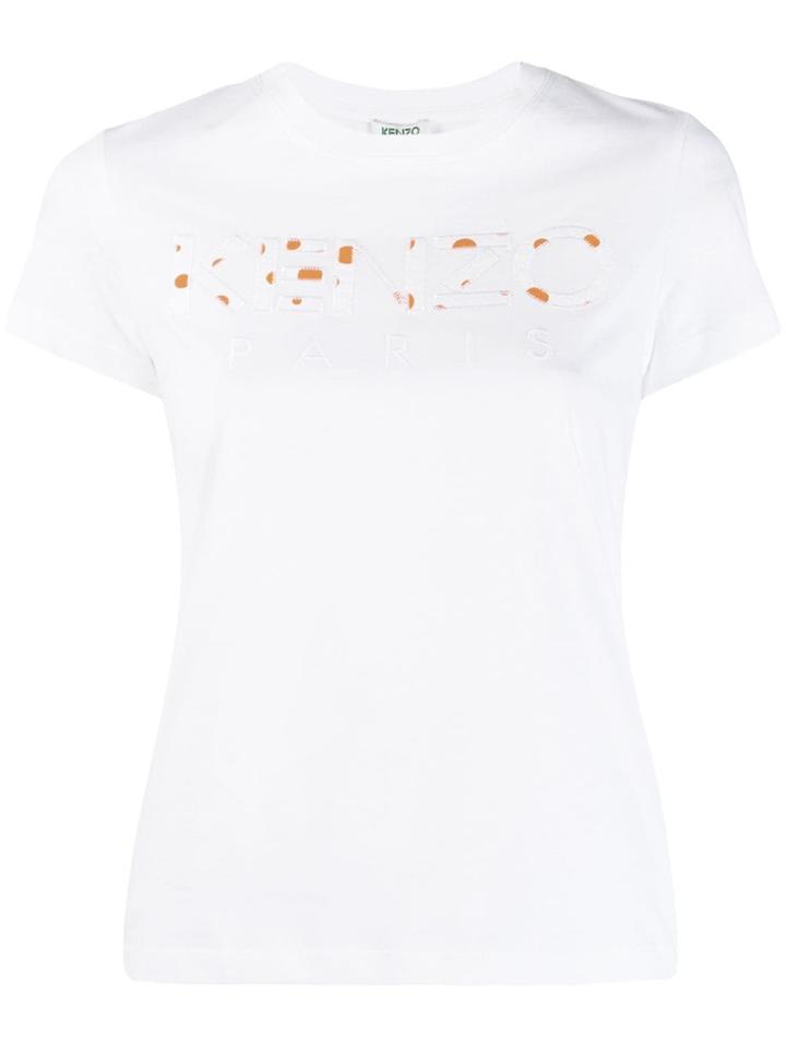Kenzo Dots Embroidered T-shirt - White