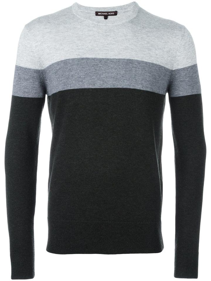 Michael Kors Collection Striped Jumper - Grey