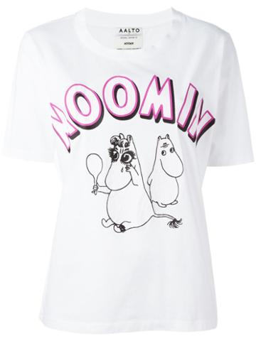Aalto Moomin T-shirt, Women's, Size: 38, White, Cotton