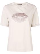Luisa Cerano Lip Print T-shirt - Pink
