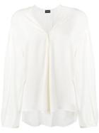 Lace Detail Blouse - Women - Silk/cotton - 34, White, Silk/cotton, Magda Butrym