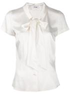 Styland Pussy Bow Shirt - White