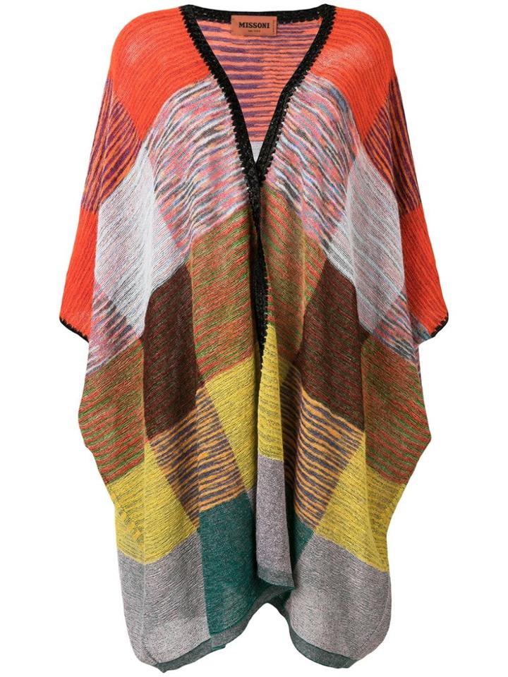 Missoni Patchwork Striped Cardigan - Yellow & Orange