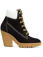 Maison Margiela Chunky Heel Lace-up Boots - Black