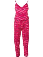 P.a.r.o.s.h. Geometric Print Jumpsuit, Women's, Pink/purple, Polyester/spandex/elastane