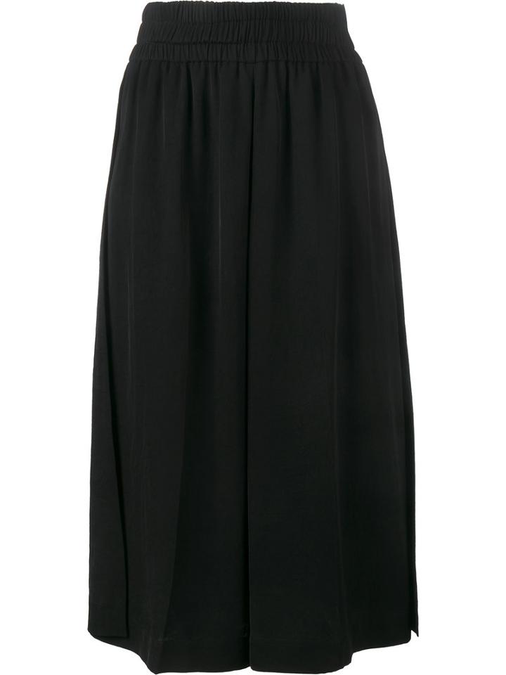 Acne Studios Wide Leg Culottes, Women's, Size: 40, Black, Cotton/triacetate/viscose
