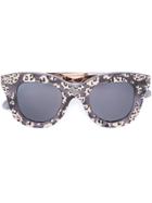 Cutler & Gross Leopard Print Sunglasses - Black