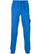 Stone Island Logo Track Pants - Blue
