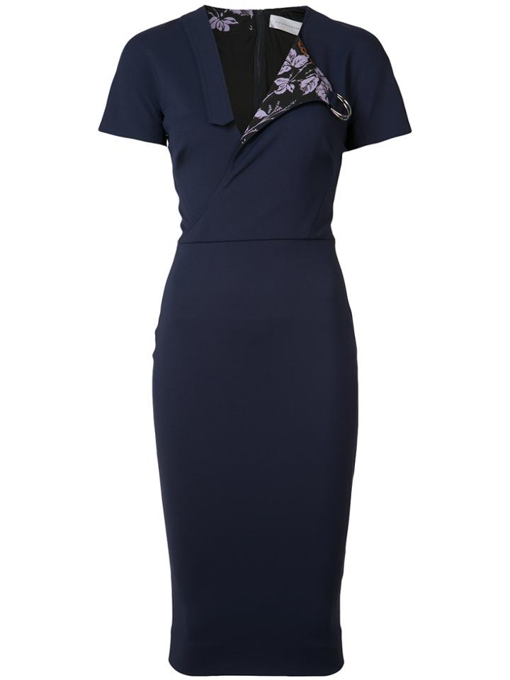 Victoria Beckham Asymmetric Shirt Dress - Blue