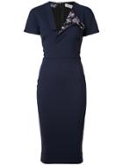 Victoria Beckham Asymmetric Shirt Dress - Blue