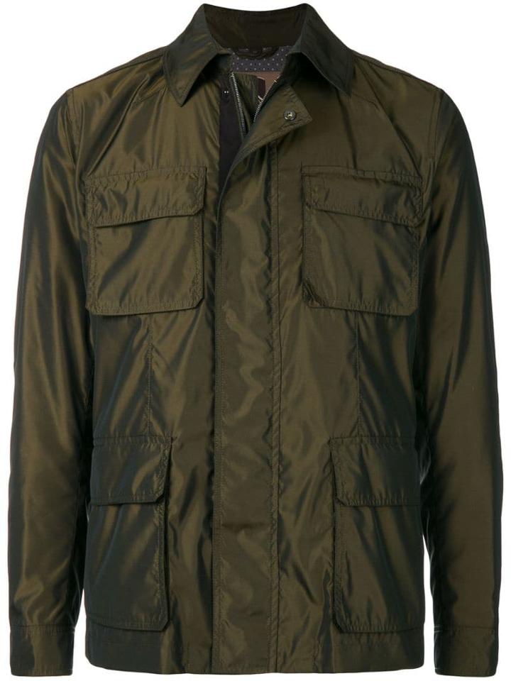 Sealup Pocket Front Shirt Jacket - Brown