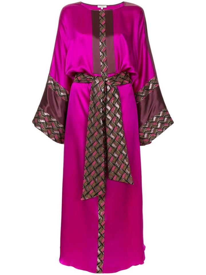 Layeur Long Printed Dress - Pink