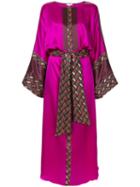 Layeur Long Printed Dress - Pink