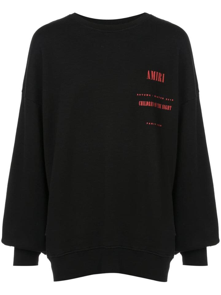 Amiri Logo Patch Sweatshirt - Black