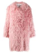 Katharine Hamnett London Oversized Faux Fur Coat - Pink