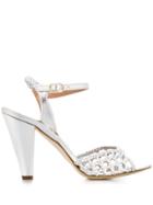 Twin-set Braided Sandals - Silver