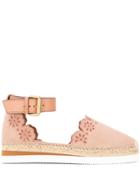 See By Chloé Broderie Anglaise Espadrilles - Pink