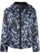 Armani Collezioni Hooded Zip-up Jacket, Women's, Size: 42, Black, Acrylic/polyester/polyamide
