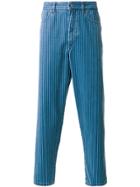 Natural Selection Boxer Pinstripe Jeans - Blue