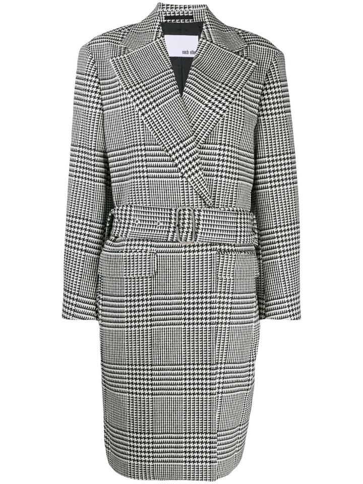 Each X Other Belted Tailored Coat - Black