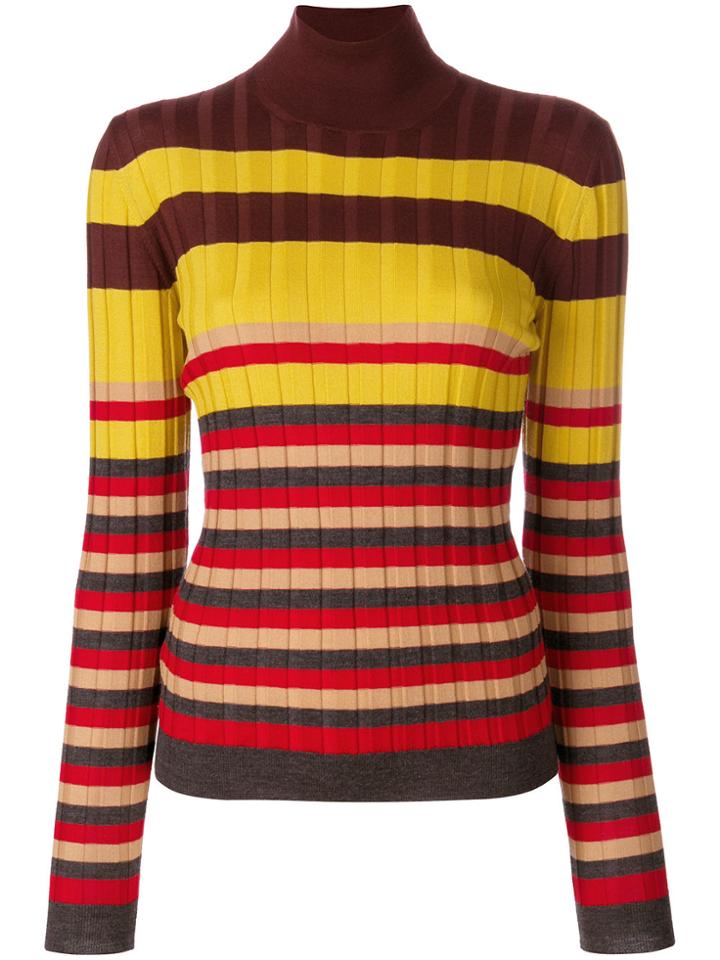 Marni Striped Turtle Neck Sweater - Multicolour