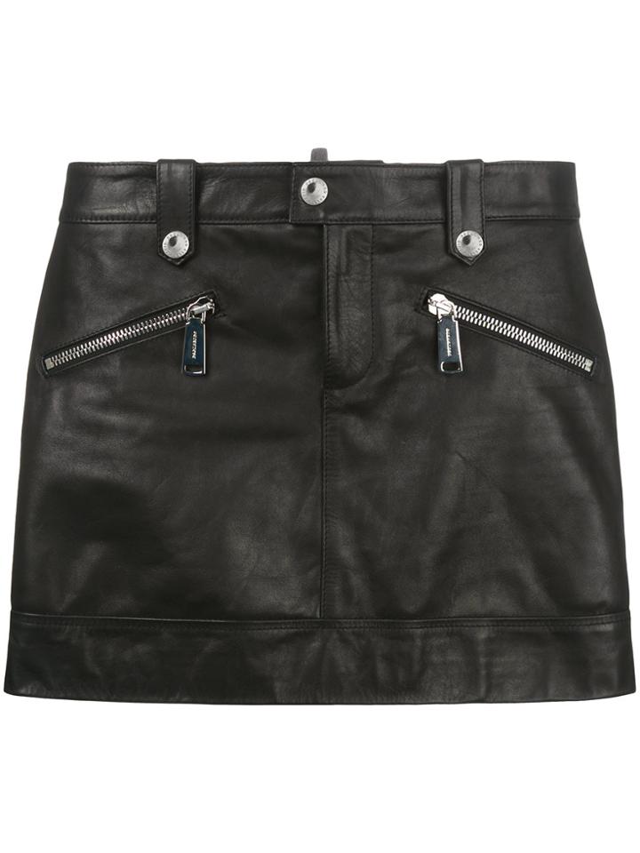 Dsquared2 Biker Mini Skirt - Black