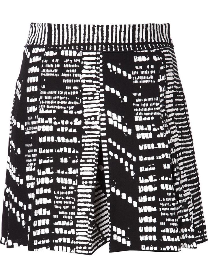 Proenza Schouler Printed Shorts, Women's, Size: 6, Black, Viscose/silk