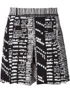 Proenza Schouler Printed Shorts, Women's, Size: 6, Black, Viscose/silk