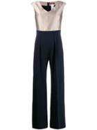 Max Mara Studio Satin Top Jumpsuit - Blue