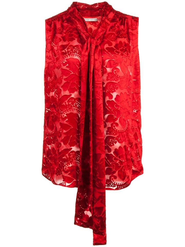 Alice+olivia Arie Blouse - Red