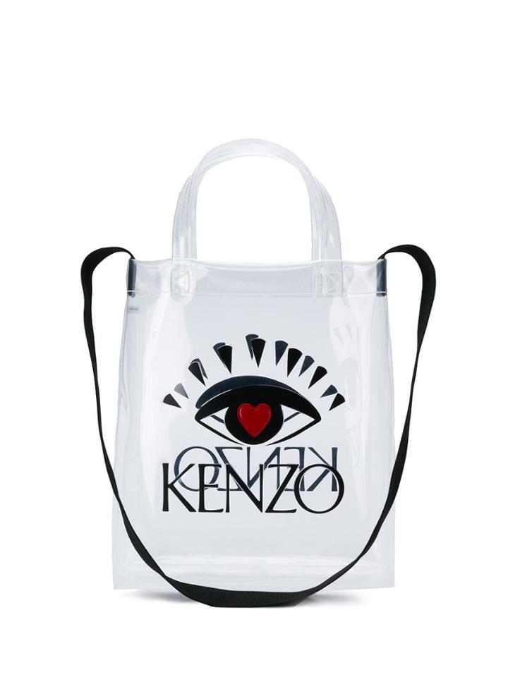 Kenzo I Love Kenzo Capsule Tote Bag - White