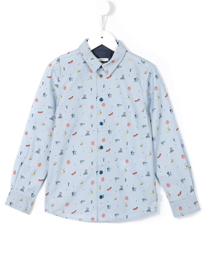 Paul Smith Junior Printed Shirt, Boy's, Size: 10 Yrs, Blue