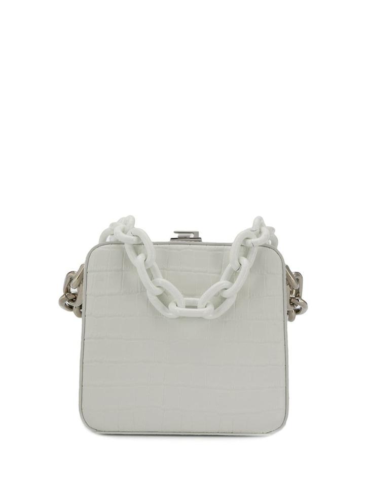 The Volon Cube Chain Bag - White