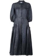 Gabriela Hearst Denim Long-sleeve Flared Dress - Blue