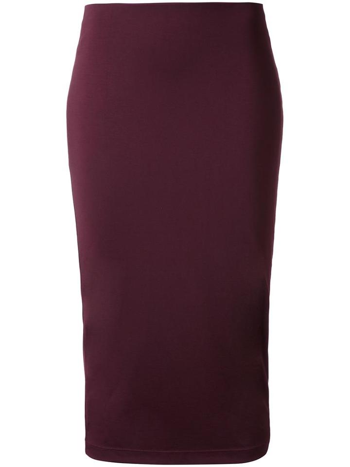 T By Alexander Wang Classic Pencil Skirt, Women's, Size: Xs, Red, Polyester/spandex/elastane/rayon
