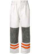 Calvin Klein 205w39nyc Panelled Denim Trousers - White