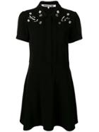 Mcq Alexander Mcqueen Swallow Embellished School Dress - Black