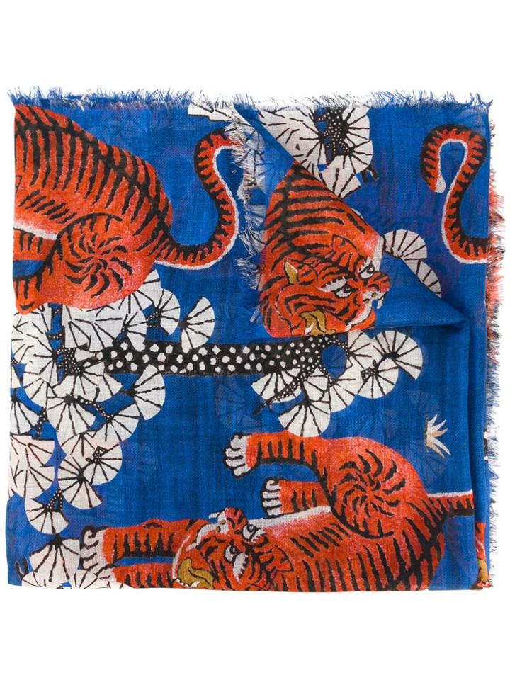 Gucci Bengal Scarf - Blue