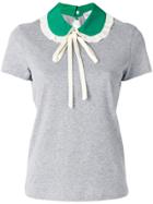 Red Valentino Pussy Bow Collar T-shirt - Grey