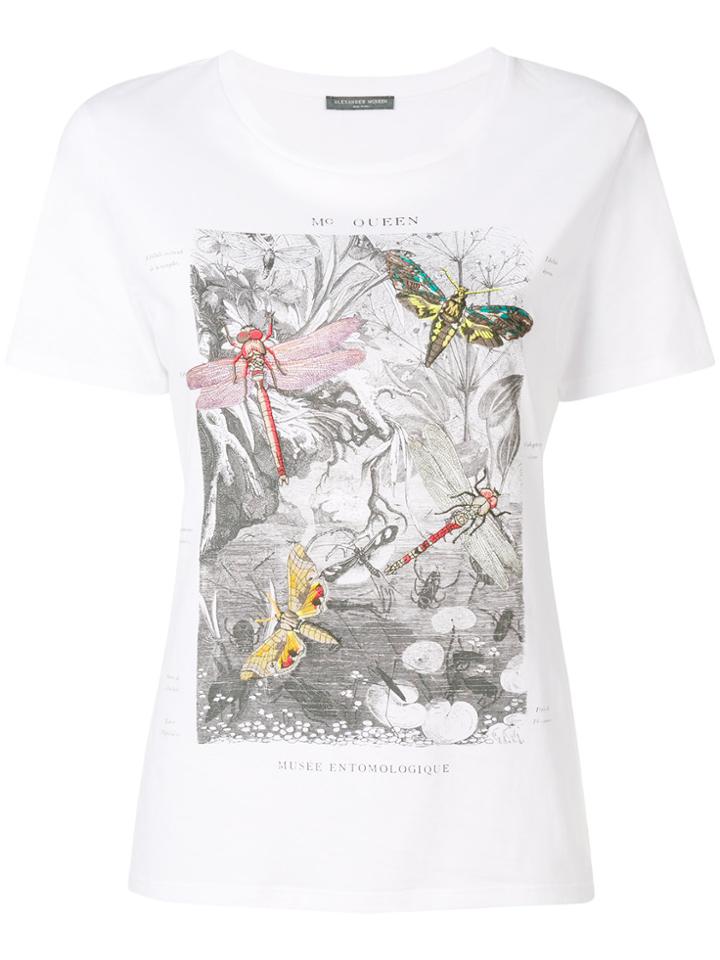Alexander Mcqueen Dragonfly T-shirt - White