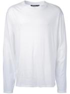 T By Alexander Wang Long Sleeve T-shirt, Men's, Size: Xl, White, Cotton